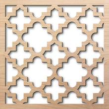 Load image into Gallery viewer, Arabesque 3 8" Maple Laser Cut Pattern Rendering