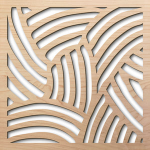 Arches 8" laser cut maple pattern rendering