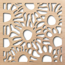 Load image into Gallery viewer, Black Eyed Susan 8" laser cut maple pattern rendering