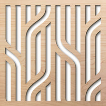 Load image into Gallery viewer, Braids 8" laser cut maple pattern rendering