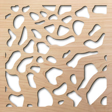 Load image into Gallery viewer, Dappled Light Uniform 8&quot; laser cut maple pattern rendering
