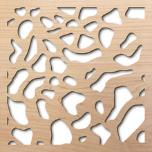 Load image into Gallery viewer, Dappled Light Uniform 8" laser cut maple pattern rendering