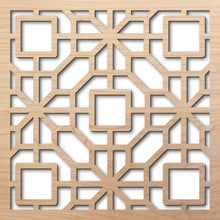 Load image into Gallery viewer, Eastern Blossom 8" laser cut maple pattern rendering