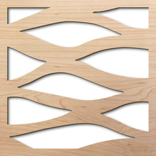 Load image into Gallery viewer, Flowing Water 8" laser cut maple pattern rendering