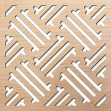 Load image into Gallery viewer, Hawaiian Pattern 8" laser cut maple pattern rendering