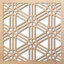 Load image into Gallery viewer, Interlocking Wheels 8" laser cut maple pattern rendering