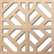 Load image into Gallery viewer, Lisbon 8" laser cut maple pattern rendering
