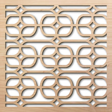 Load image into Gallery viewer, Lounge Grille 8" laser cut maple pattern rendering