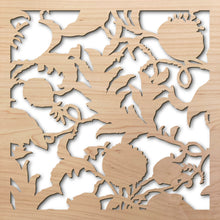 Load image into Gallery viewer, Palace Fruit 8" laser cut maple pattern rendering
