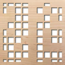 Load image into Gallery viewer, Pixel 8" laser cut maple pattern rendering