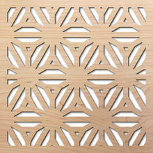 Load image into Gallery viewer, Reverse Flower Thick 8" laser cut maple pattern rendering