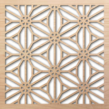 Load image into Gallery viewer, Reverse Flower 8" laser cut maple pattern rendering