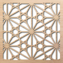 Load image into Gallery viewer, Tortoise Shell 2 8" laser cut maple pattern rendering