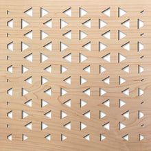 Load image into Gallery viewer, Triangle Fade 8" laser cut maple pattern rendering