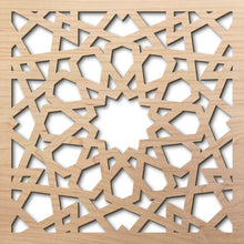 Load image into Gallery viewer, Tunis 8" laser cut maple pattern rendering