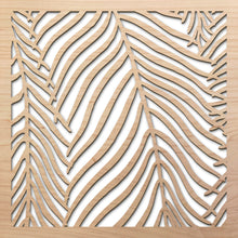 Load image into Gallery viewer, Wispy Palms 8" laser cut maple pattern rendering