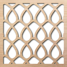 Load image into Gallery viewer, Woven Wire 8" laser cut maple pattern rendering