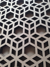 Load image into Gallery viewer, 3D Cubes Laser Cut Panel - Close Up