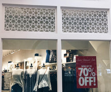 Load image into Gallery viewer, Woven Flowers Laser Cut Panels - Window Application