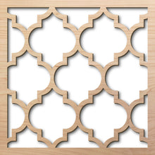 Load image into Gallery viewer, Arabesque 2 8&quot; Maple Laser Cut Pattern Rendering
