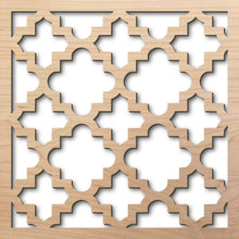 Load image into Gallery viewer, Arabesque 3 8&quot; Maple Laser Cut Pattern Rendering

