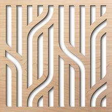 Load image into Gallery viewer, Braids 8&quot; laser cut maple pattern rendering

