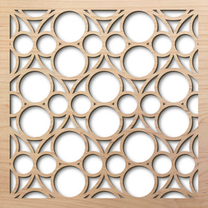 Burbank 8" laser cut maple pattern rendering