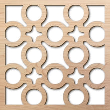 Load image into Gallery viewer, Concrete Block 8&quot; laser cut maple pattern rendering
