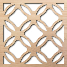 Load image into Gallery viewer, Cube Vibrations 8&quot; laser cut maple pattern rendering
