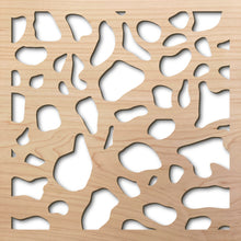 Load image into Gallery viewer, Dappled Light Fade 8&quot; laser cut maple pattern rendering
