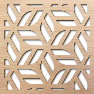 Ginza 8" laser cut maple pattern rendering