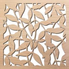 Load image into Gallery viewer, Heavenly Bamboo 8&quot; laser cut maple pattern rendering
