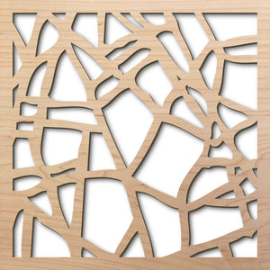 Ice Dreams 8" laser cut maple pattern rendering