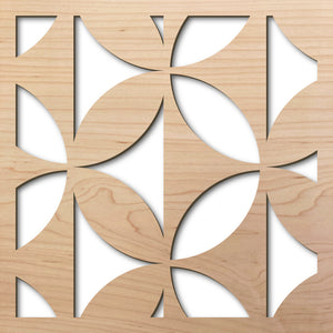 Kaleidoscope 8" laser cut maple pattern rendering