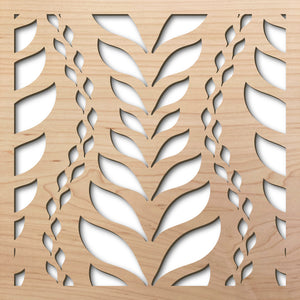 La Jolla 8" laser cut maple pattern rendering