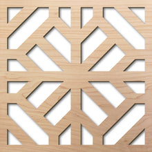 Load image into Gallery viewer, Lisbon 8&quot; laser cut maple pattern rendering
