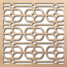 Load image into Gallery viewer, Lounge Grille 8&quot; laser cut maple pattern rendering

