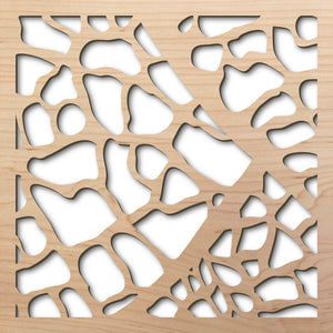Magnolia 8" laser cut maple pattern rendering