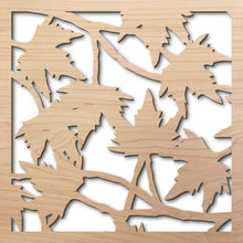Load image into Gallery viewer, Maple Leaves 8&quot; laser cut maple pattern rendering
