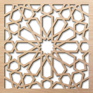 Medina 8" laser cut maple pattern rendering