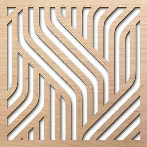 Oslo 8" laser cut maple pattern rendering