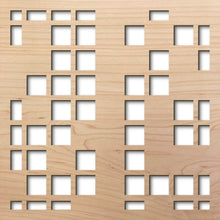 Load image into Gallery viewer, Pixel 8&quot; laser cut maple pattern rendering
