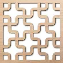Load image into Gallery viewer, Puzzle 8&quot; laser cut maple pattern rendering
