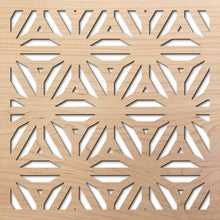 Load image into Gallery viewer, Reverse Flower Thick 8&quot; laser cut maple pattern rendering
