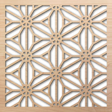 Load image into Gallery viewer, Reverse Flower 8&quot; laser cut maple pattern rendering

