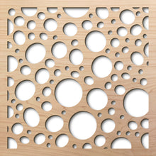 Load image into Gallery viewer, River Rocks 8&quot; laser cut maple pattern rendering
