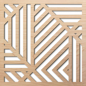 Tel Aviv 8" laser cut maple pattern rendering