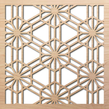 Load image into Gallery viewer, Tortoise Shell 1 8&quot; laser cut maple pattern rendering

