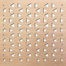 Load image into Gallery viewer, Triangle Fade 8&quot; laser cut maple pattern rendering
