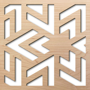 Try Angles 8" laser cut maple pattern rendering